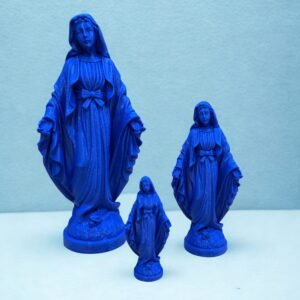 Statue Vierge Marie Miraculeuse Bleu