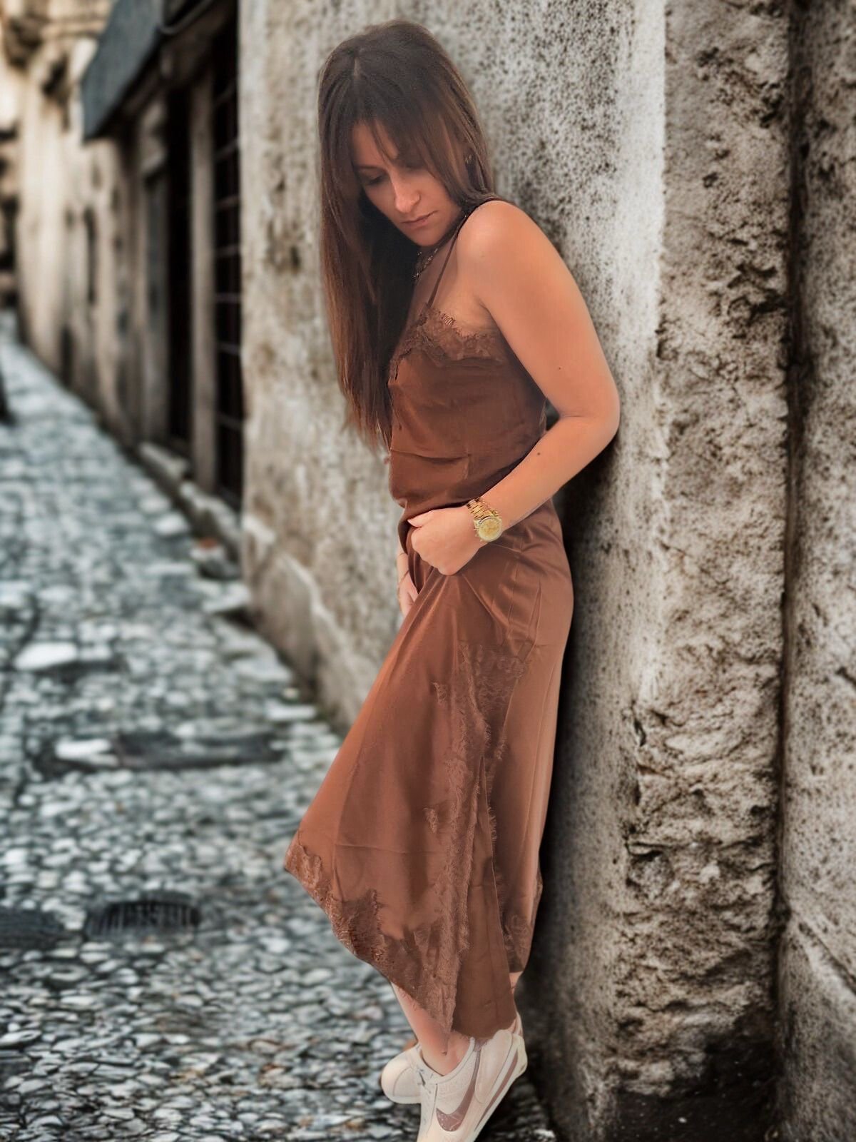 Robes Dentelles Chocolat